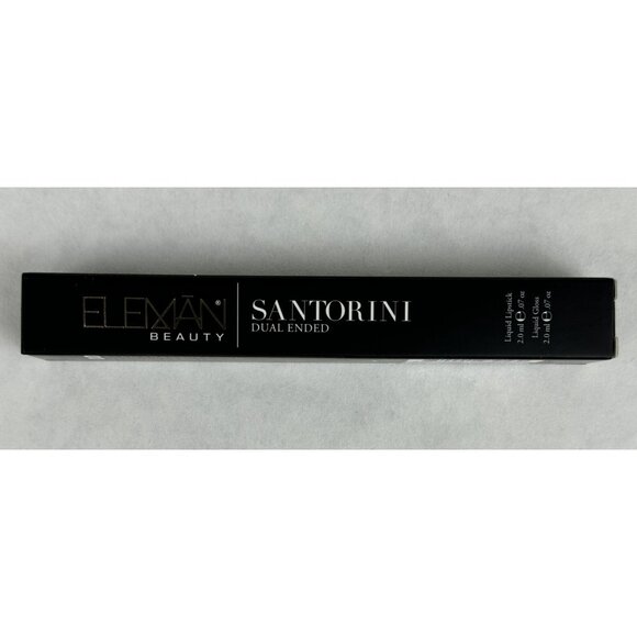 Eleman Beauty Santorini Dual Ended Liquid Lipstick Lip Gloss Dusty Rose Pink NEW - Picture 2 of 7